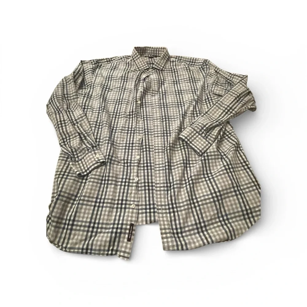 Michael Kors Men's Checkered Shirt - Black and White